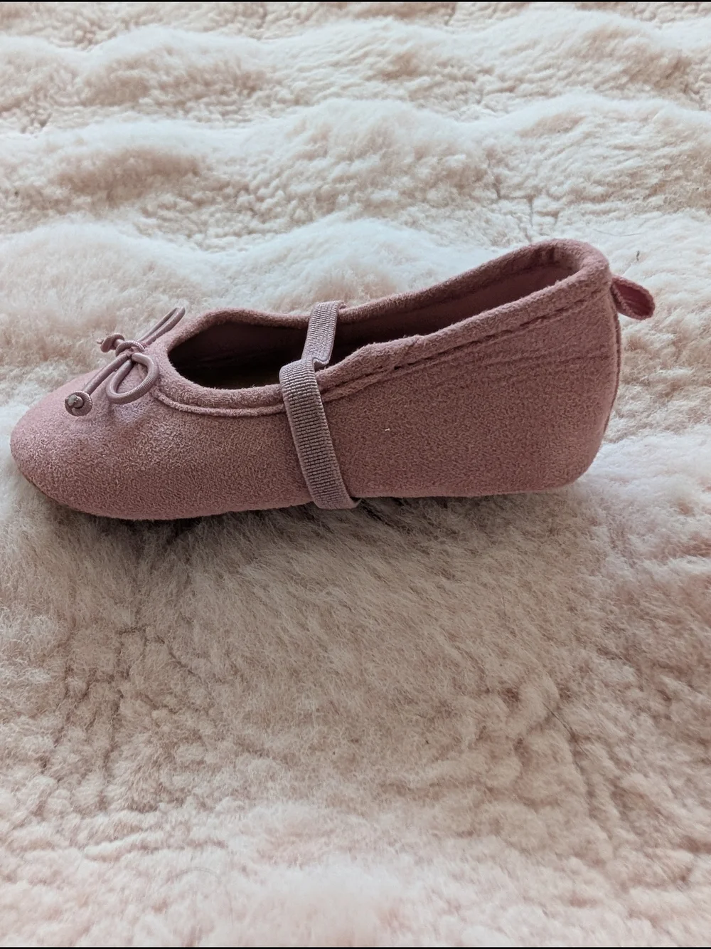 Old Navy Baby Girls Pink Ballet Mary Jane Flats with Bow Size 6-12m